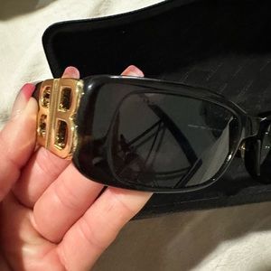 Brown tortoise Balenciaga glasses